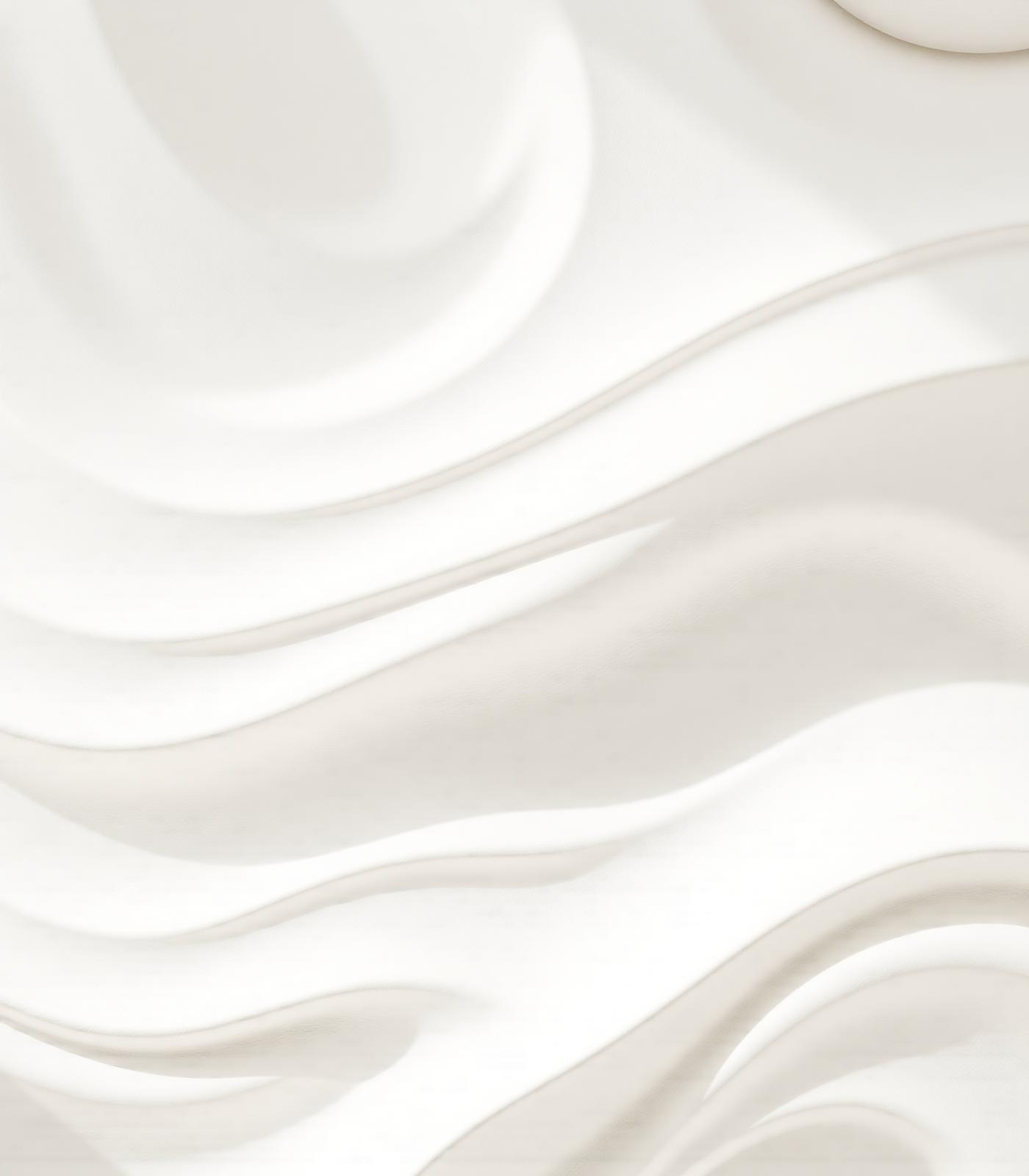 Wave 3D gypsum wall panel